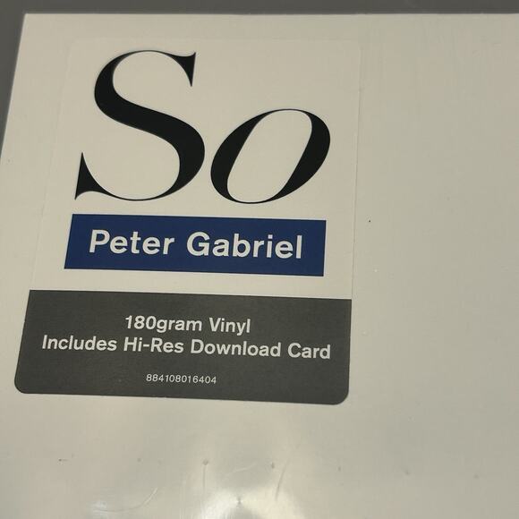 PETER GABRIEL So 180G Vinyl LP 2024 Real World PGLPR5 Includes Download Card - Picture 2 of 4